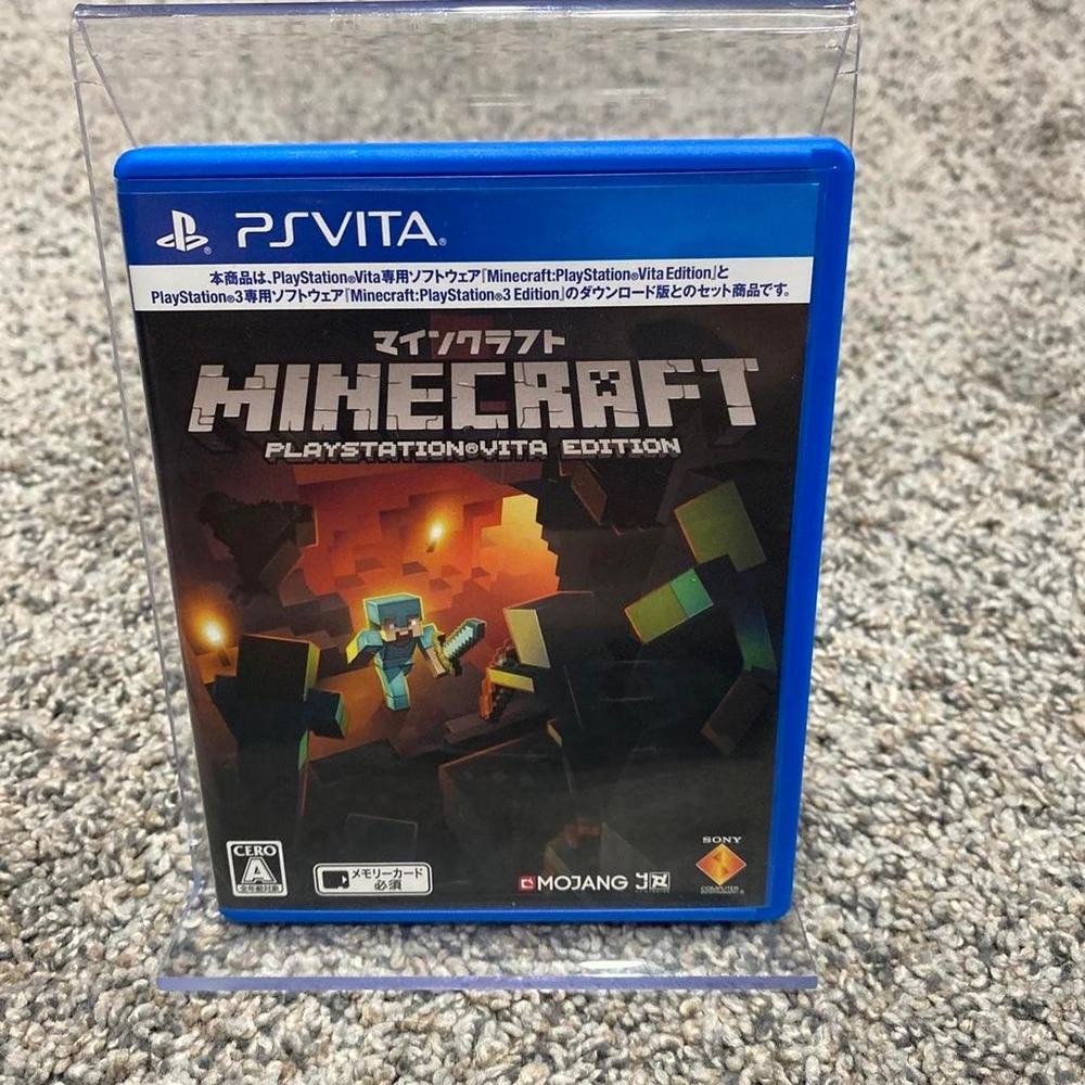 Sony Minecraft PlayStation Vita Edition Japanese Import English Subtitles Blue